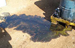 Poor spill response and spill/release management practices resulting in the accumulation of unattended outdoor spills